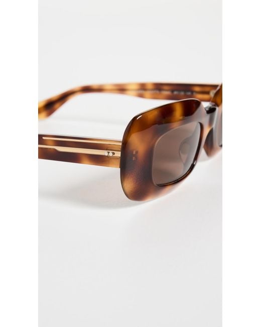 Oliver Peoples Multicolor Oliver Peoples X Khaite 1966C Rectangular Sunglasses