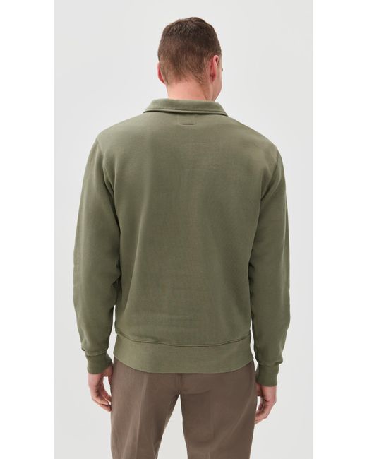KNICKERBOCKER Green Stadium Loft Knit Quarter Zip for men