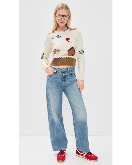 Mother Blue The Shrunken Pullover