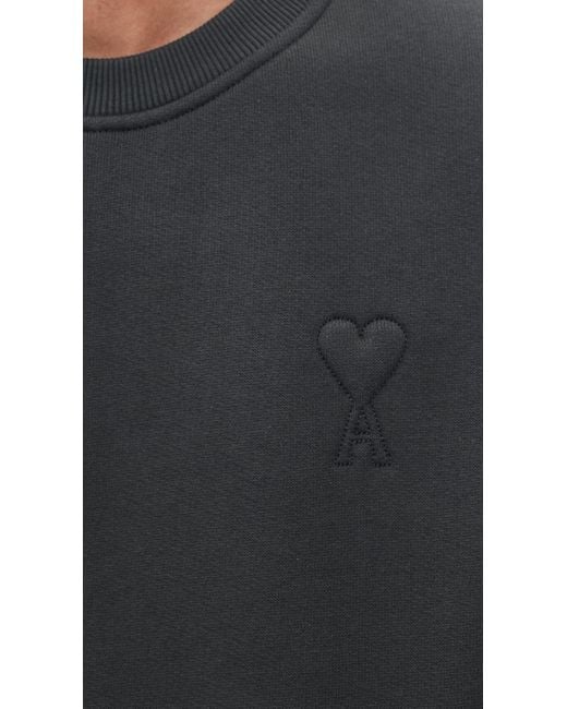 AMI Black Big Adc Sweatshirt for men