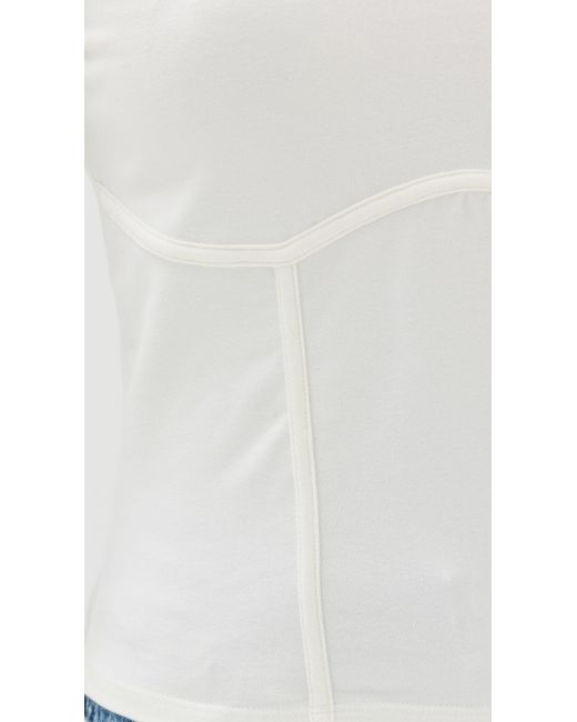 Reformation White Reforation Thaia Knit Top Fior Di Atte