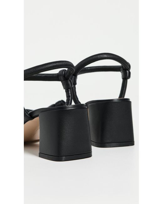 Gianvito Rossi Black Juno Nappa Sandals 55Mm