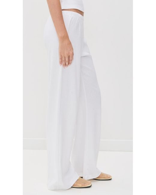 Leset White Nando Lounge Pants