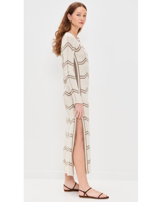 Splendid White X Cella Jane Chevron Caftan