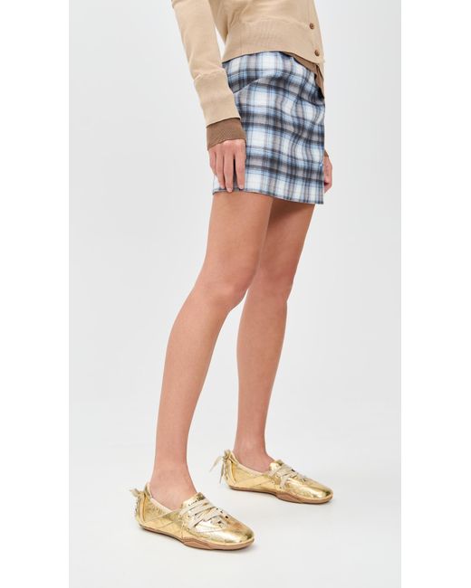 Acne White Bilaria Foil Winter Sneakers