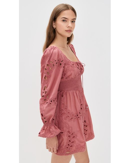 Saylor Red Lex Mini Dress