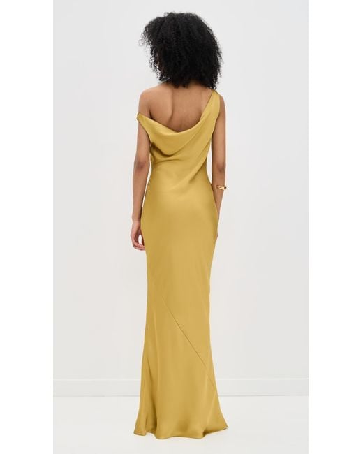 Norma Kamali Multicolor Drop Shoulder Maria Gown