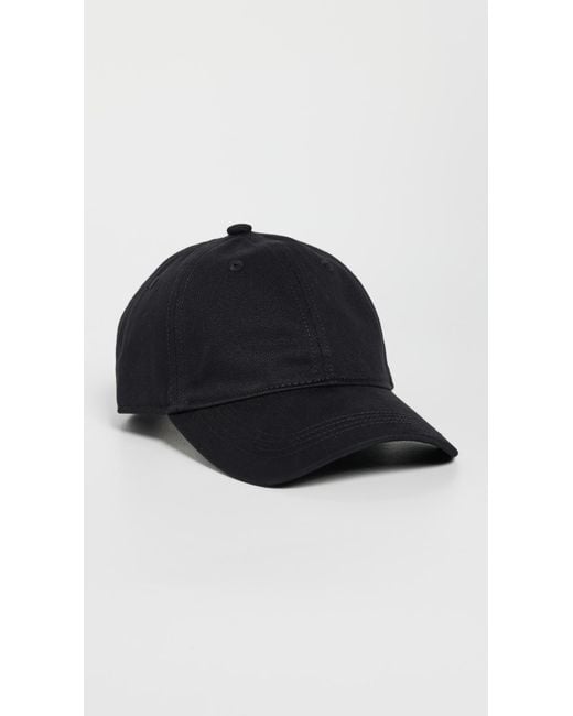 Acne Black Carliy Back Logo Hat for men