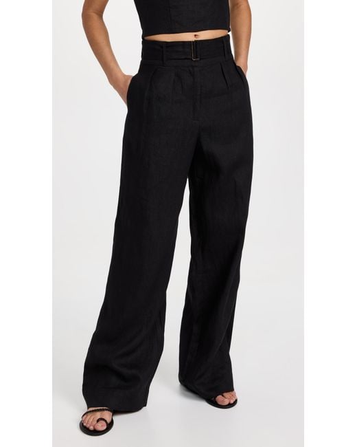 Hevron Black Alina Pants