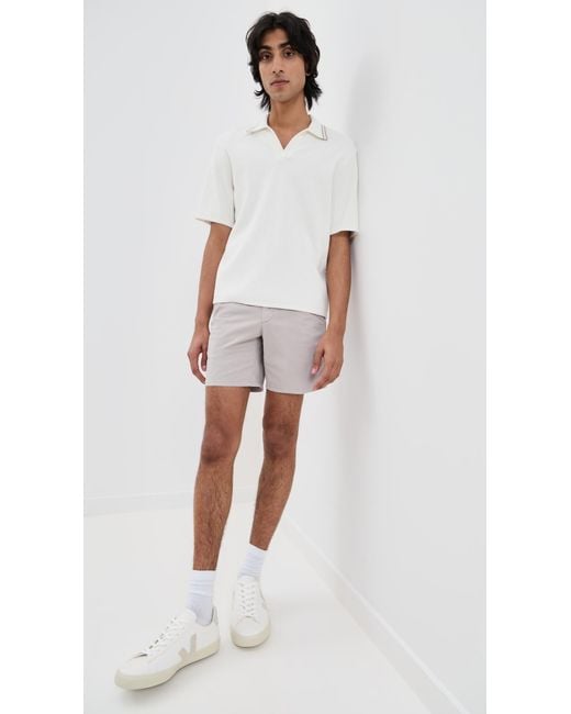Rag & Bone White Rib Johnny Polo for men