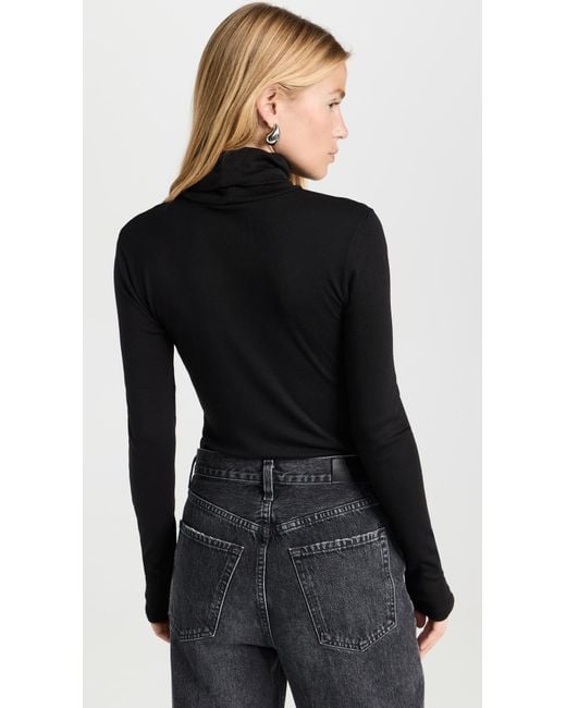 Splendid Black Classic Turtleneck