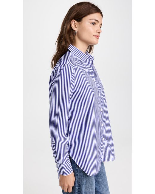 Rag & Bone Blue Icon Maxine Button Down Shirt