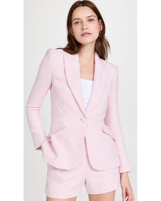 l-agence-tweed-chamberlain-blazer-in-soft-pink-pink-lyst