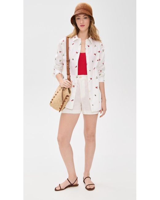 Solid & Striped White The Obert Top