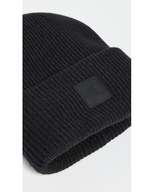 The North Face Black Urban Patch Beanie for men