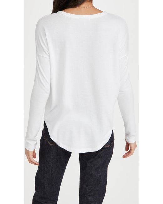 Rag & Bone White The Knit Longsleeve Top