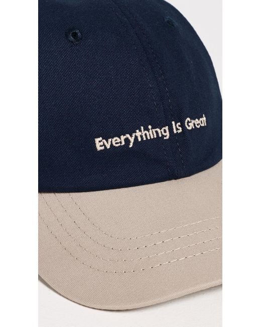 Far Afield Blue Carlos Everything Is Great Cap for men