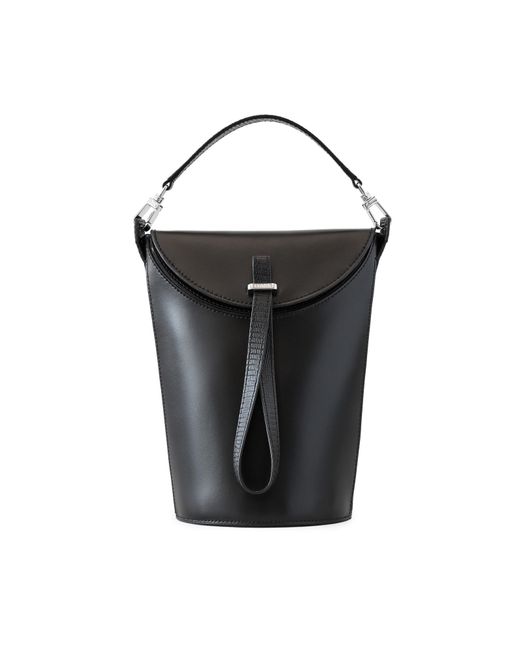 Staud Black Phoebe Convertible Bucket Bag
