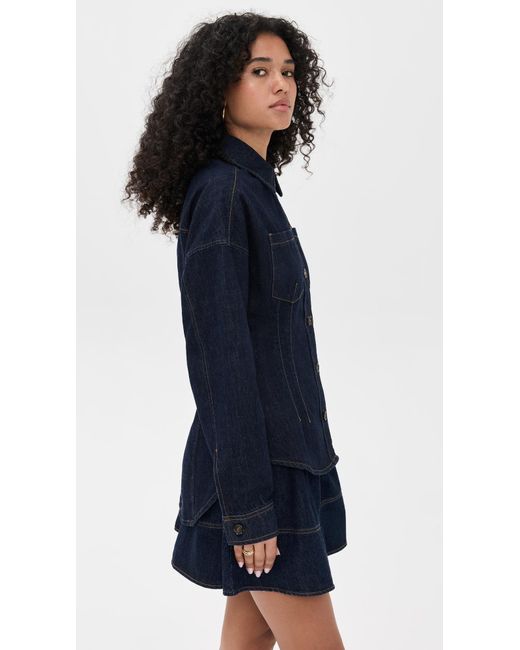 Line & Dot Blue Caryl Hourglass Jacket