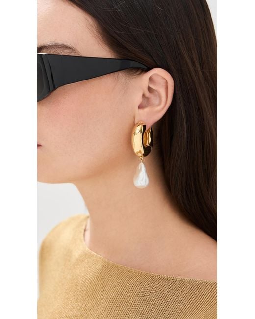 Eliou White Perla Earrings