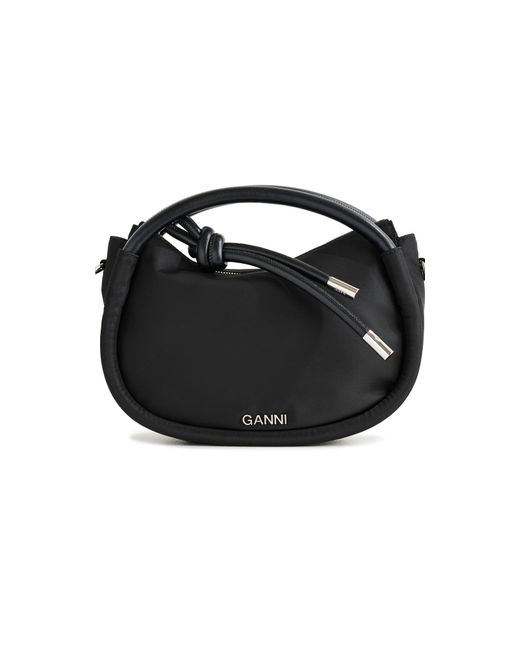 Ganni Black Knot Mini Bag