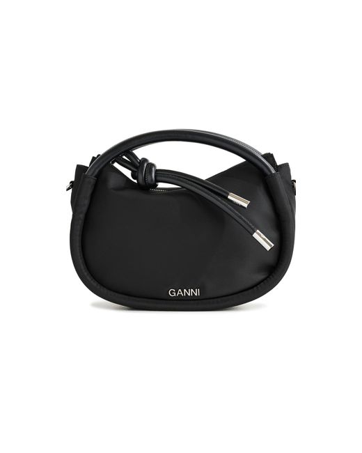Ganni Knot Mini Bag in Black | Lyst