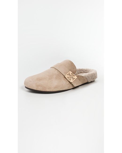 Tory Burch White Mellow Sherpa Mules