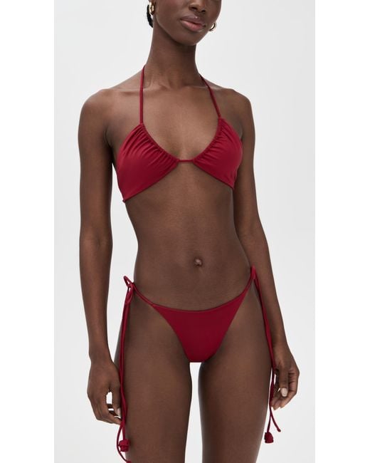 Maygel Coronel Red Arazo Bikini Set