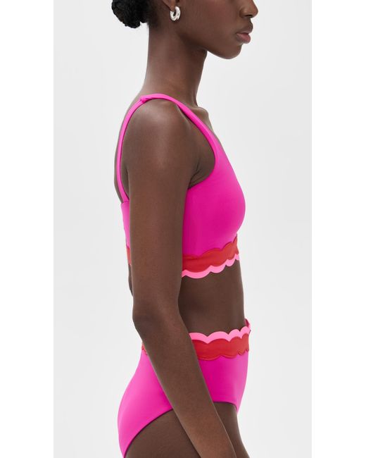 Beach Riot Pink Marin Bikini Top