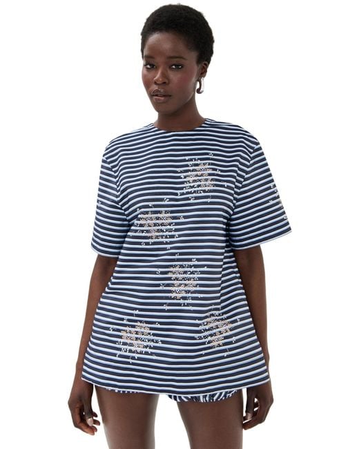 Rabanne Blue Haut Top