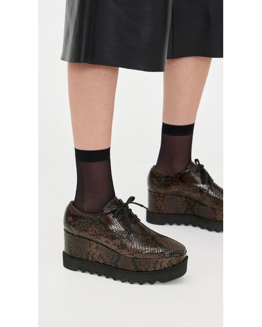 Stella McCartney Black Snake Print Elyse Alter Mat Sneakers