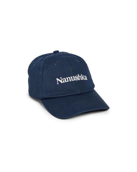 Nanushka Blue Val Logo Cap