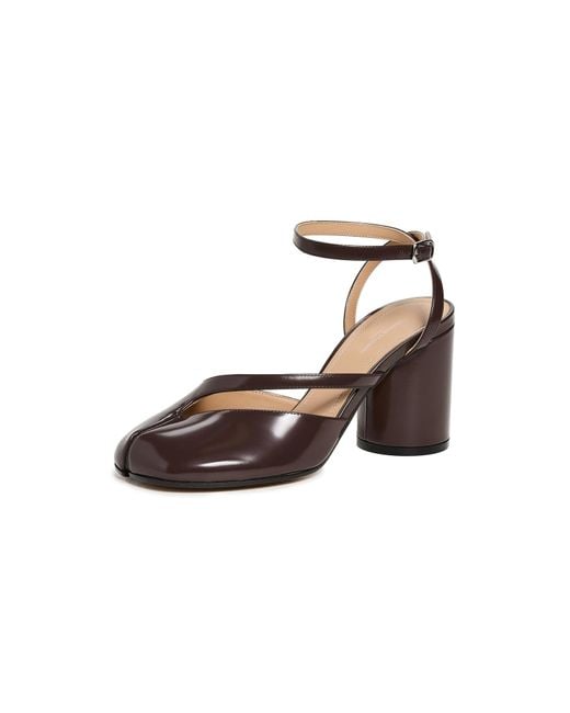 Maison Margiela Black Tabi Sandal Pumps 80Mm