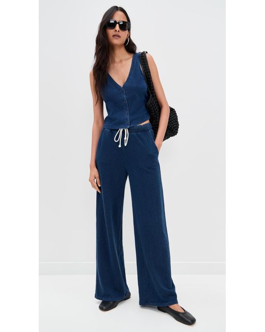 Z Supply Blue Hunter Knit Denim Pants