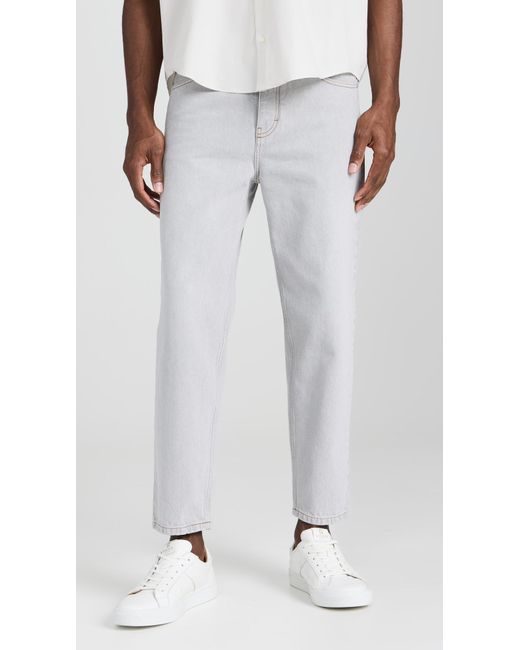 AMI White Tapered Fit Jeans for men