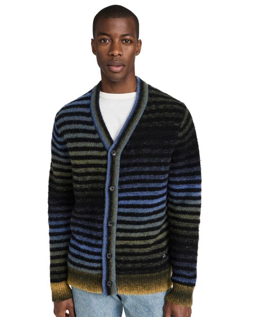 PS by Paul Smith Black Ps Pau Smith Cardigan Button Thru Inky Bue for men