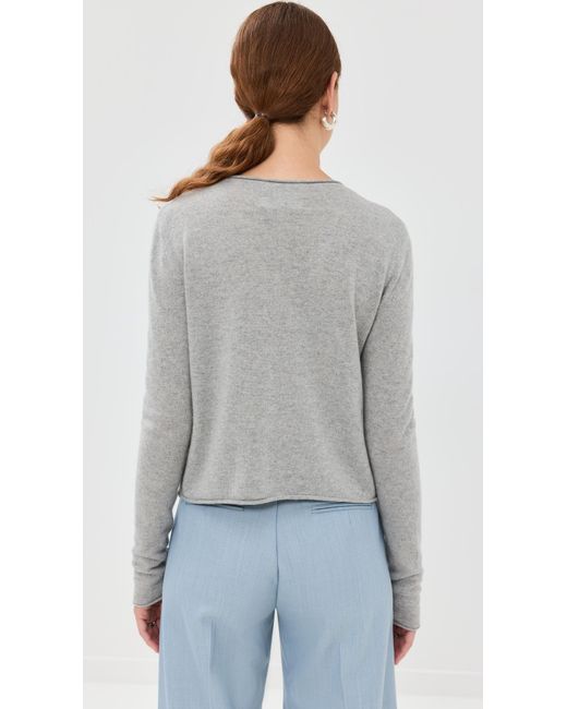 Lisa Yang Gray Ida Cashmere Sweater