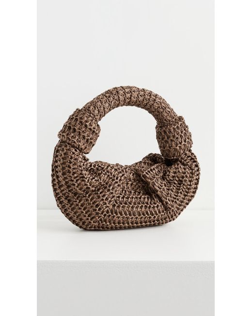 Simon Miller Brown Raffia Lopsy Bag