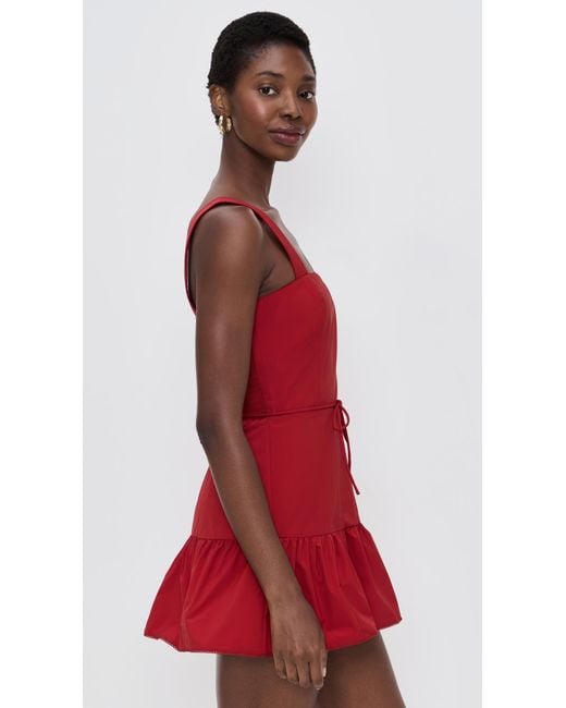 Amanda Uprichard Red Danner Skort Romper