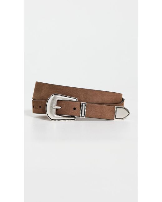 Andersons Multicolor Western Nubuck Leather Belt for men