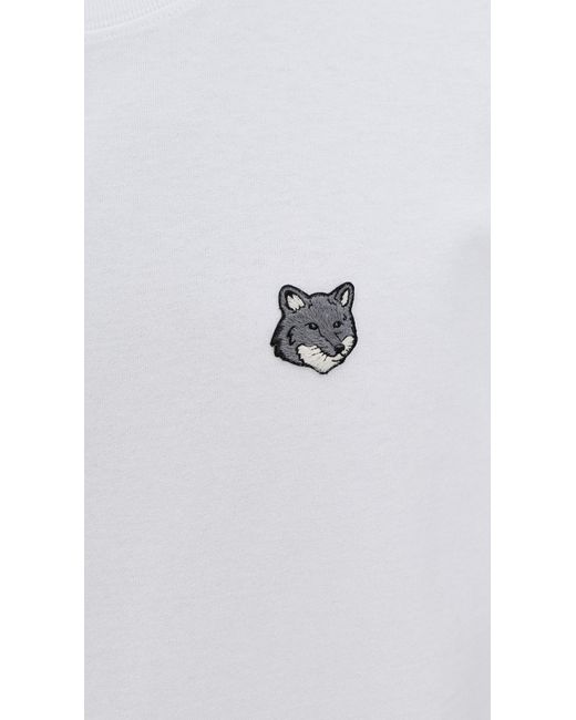 Maison Kitsuné White Fox Head Patch Comfort Tee for men