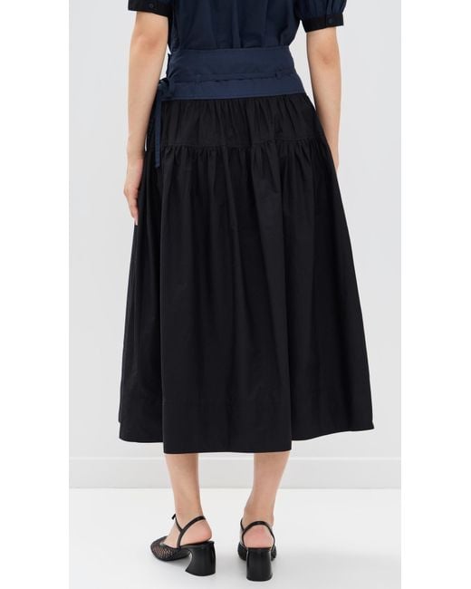 Ulla Johnson Black Angeline Skirt
