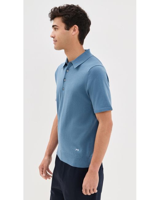 Paul Smith Blue Sweater Polo for men