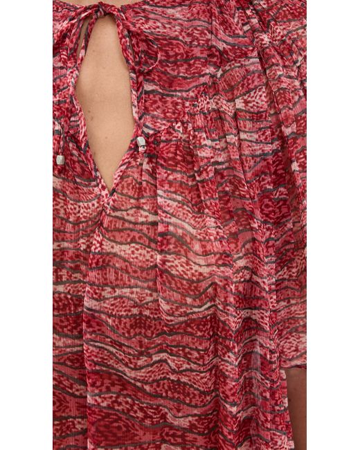 Isabel Marant Red Neslya Top