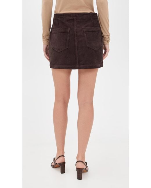 Pistola Black Uma Corduroy Skirt