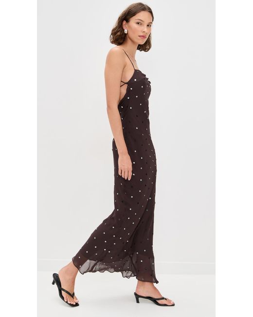brown slip maxi dress Satin Slip Maxi Dress – AnotherChill main image 0