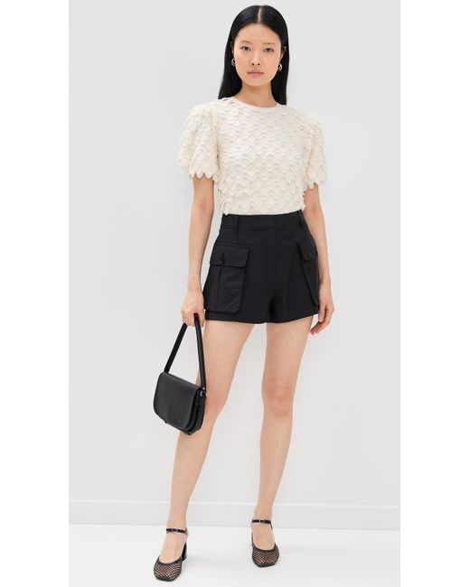 Ulla Johnson Black Sadie Shorts
