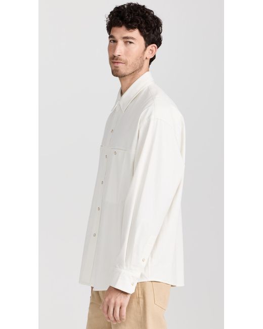 Lemaire White Welt Pocket Shirt for men