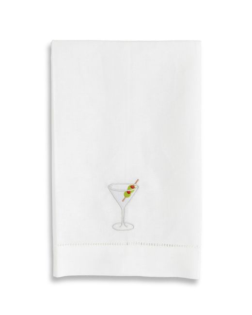Abode White Martini Tea Towel