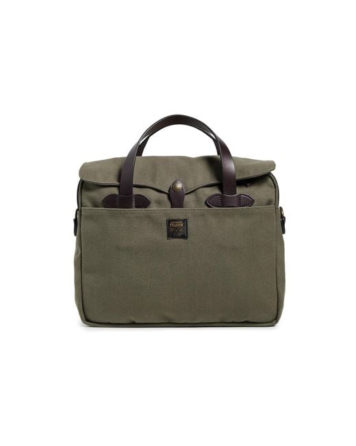 Filson Black Rugged Twill Original Briefcase for men